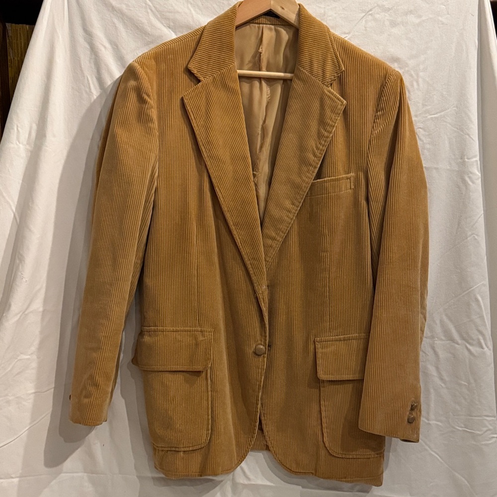 Abella Men's Tan Corduroy Blazer